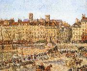 Camille Pissarro Bank on the afternoon of oil painting reproduction